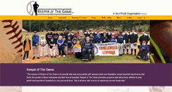 Desktop Screenshot of keeperofthegame.org